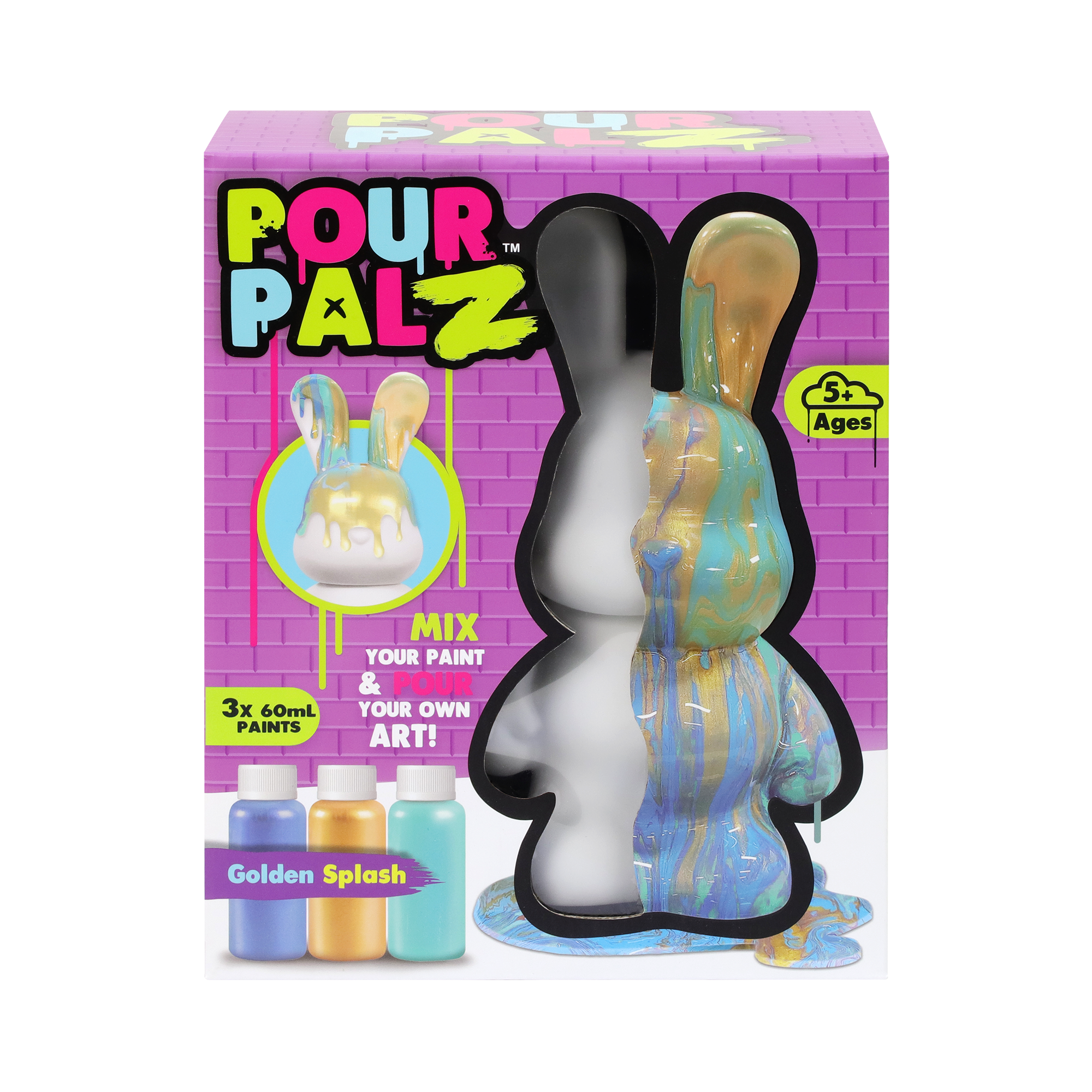 POUR PALZ LARGE PAINT BEAR WAVE 1 Golden Dream — TOYMONSTER